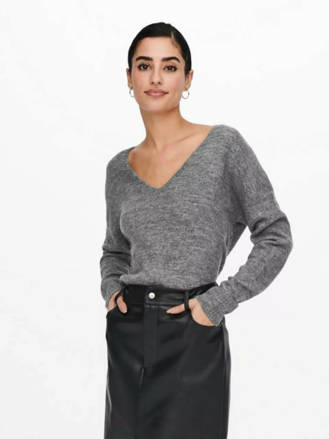 JACQUELINE de YONG Strickpullover Fein Strickpullover Pullover V-Neck JDYEL günstig online kaufen