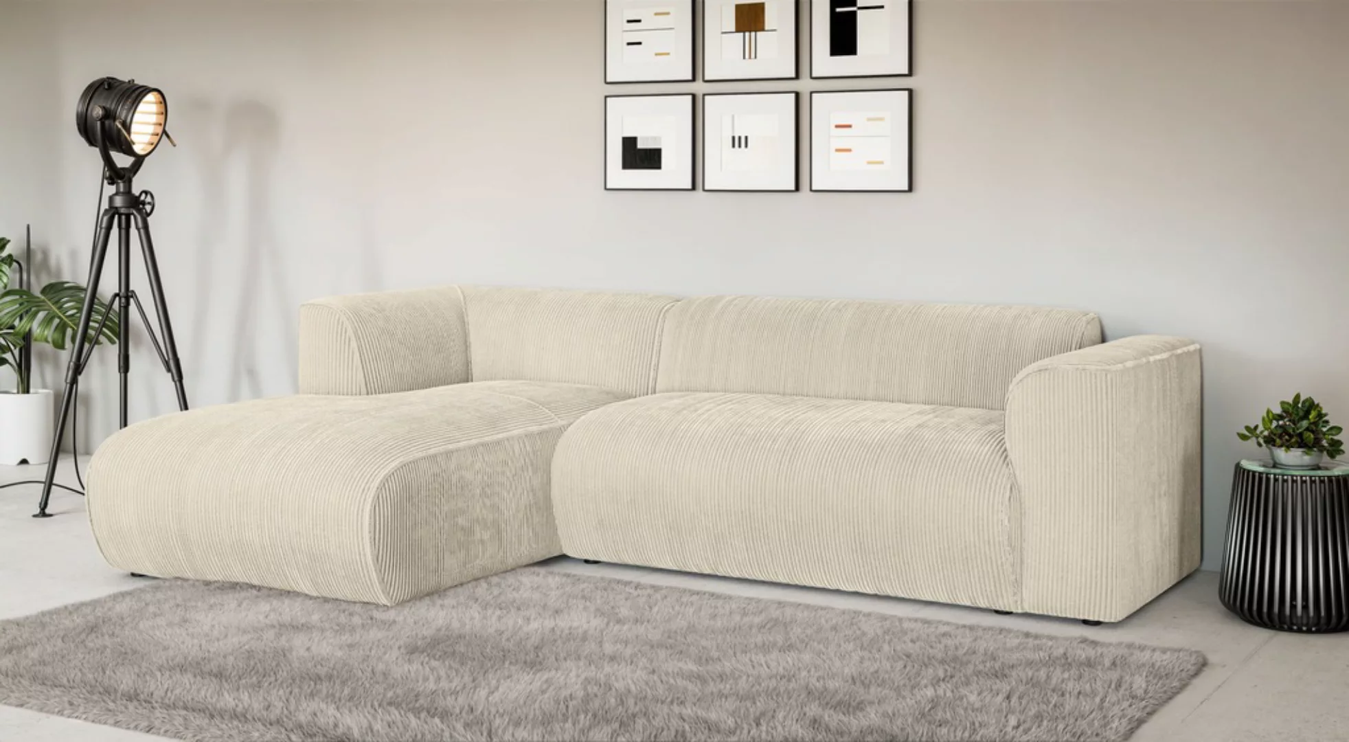INOSIGN Ecksofa "MERID L-Form (257 cm), zeitlos & stilvolles Design,", Aufw günstig online kaufen