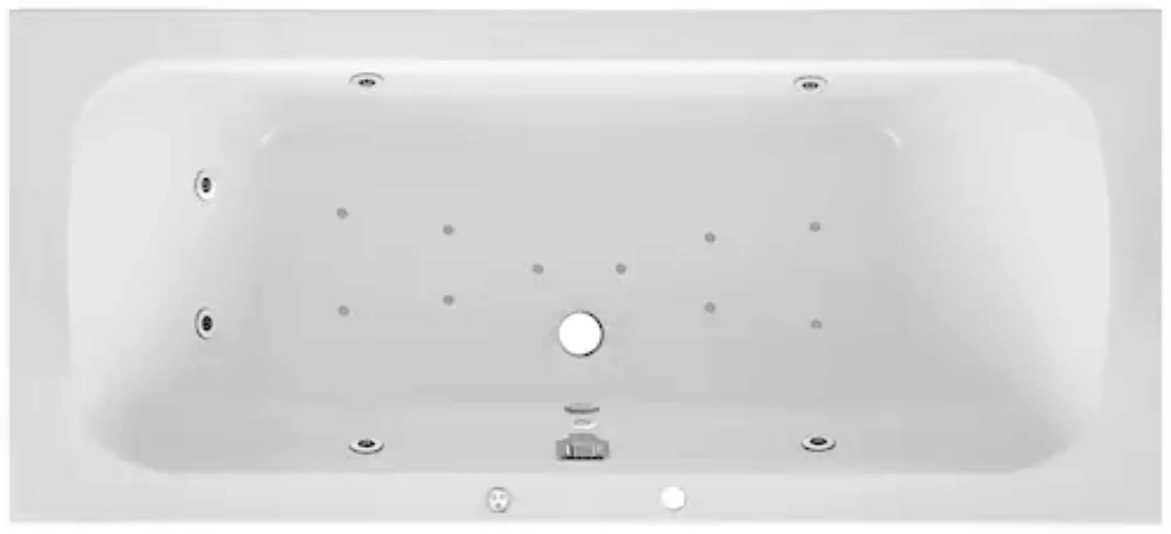 OTTOFOND Whirlpool-Badewanne »Malta«, (Komplett-Set), Typ Premium, 180x80 c günstig online kaufen