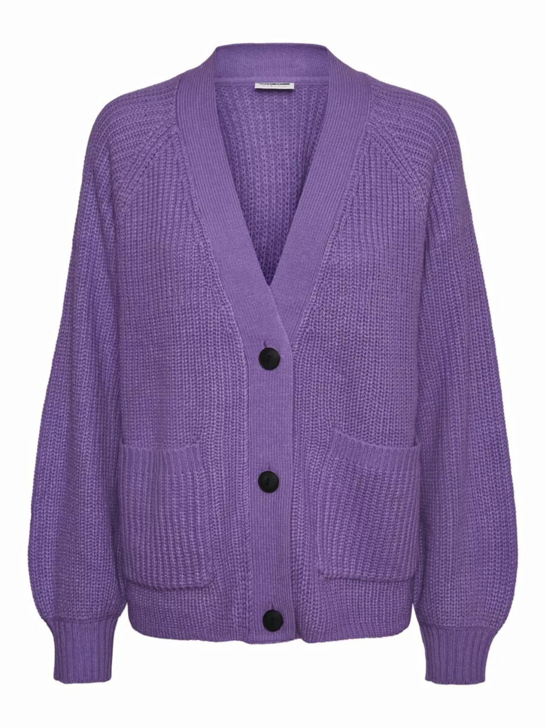 NOISY MAY Gestrickt Strickjacke Damen Violett günstig online kaufen