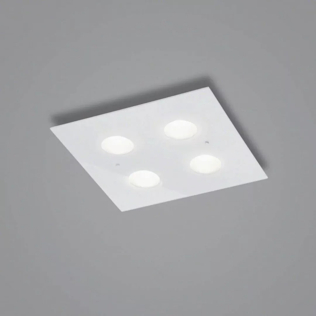 LED Deckenleuchte Nomi in Weiß 4x 6W 1910lm 380x380mm günstig online kaufen