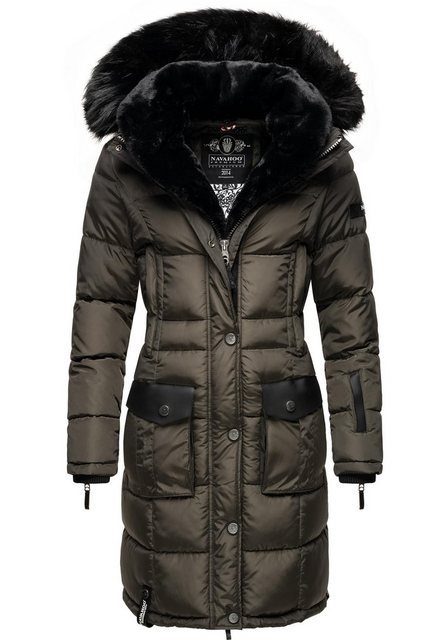 Navahoo Steppmantel "Sinja", stylischer Winter Parka mit edlem Fellimitat günstig online kaufen