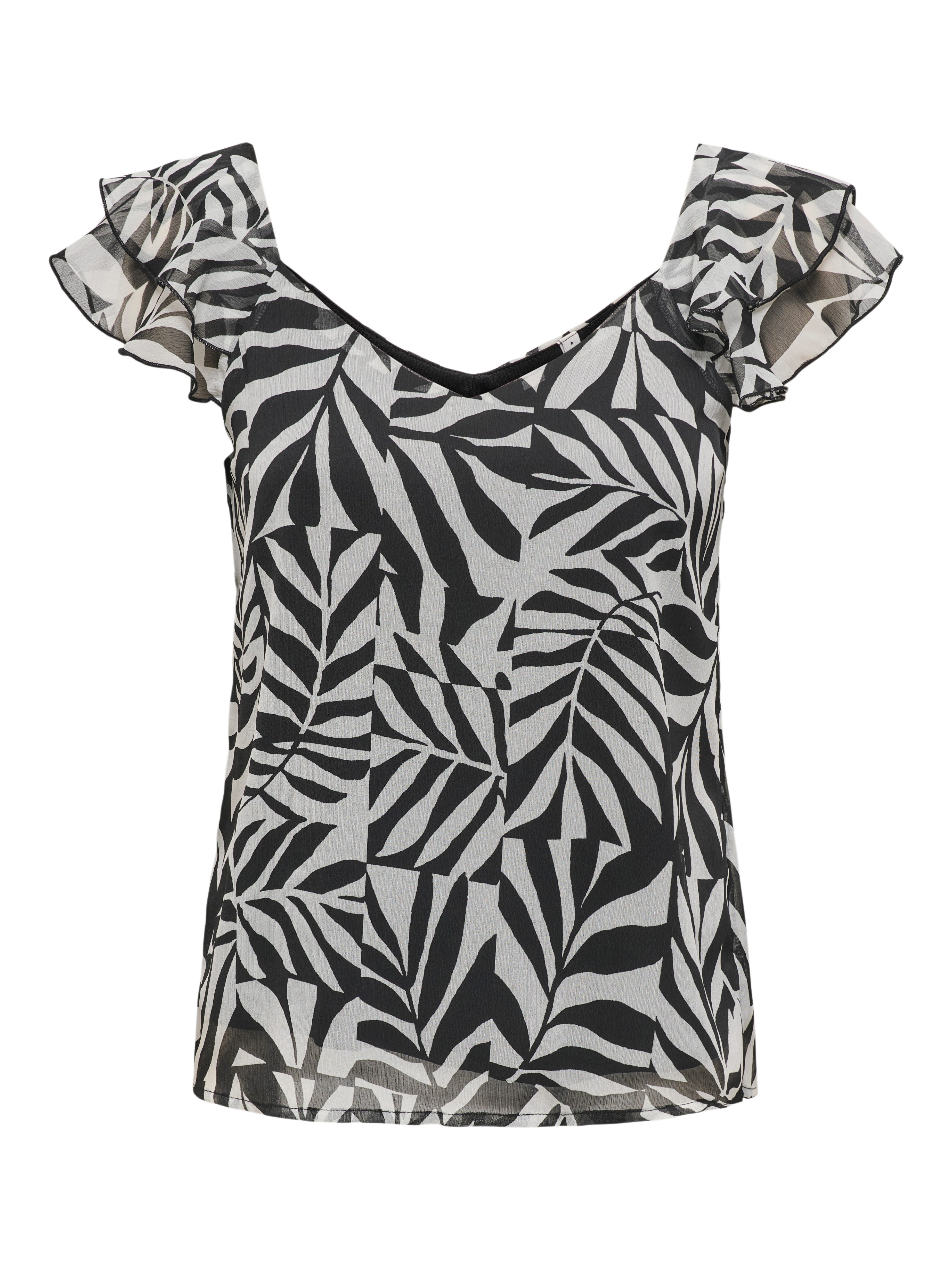 ONLY Blusenshirt "ONLASTA LIFE CAPSLEEVE V-NECK TOP PTM" günstig online kaufen
