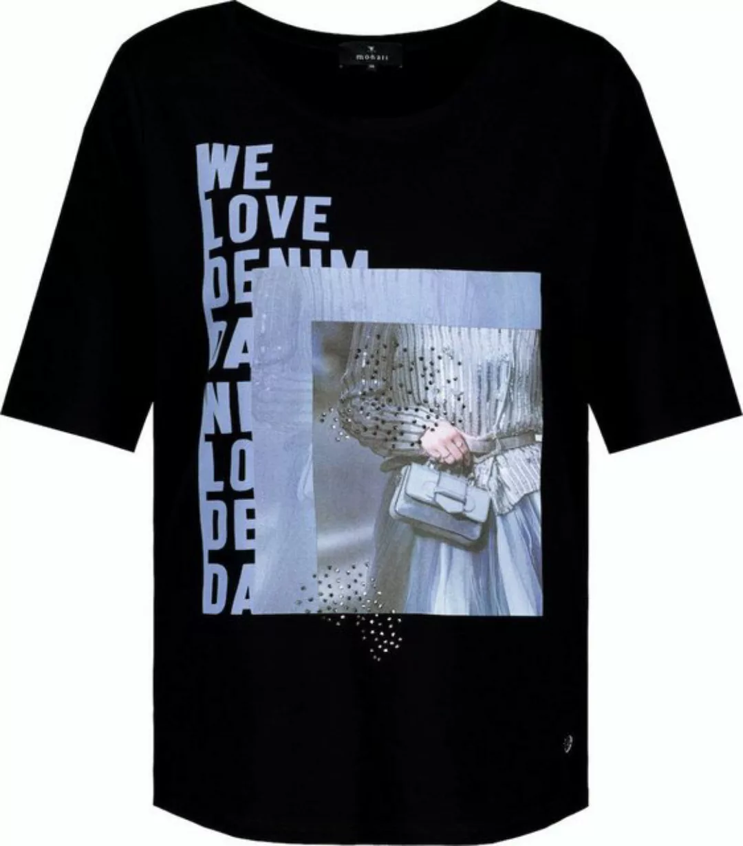 Monari Kurzarmshirt T-Shirt schwarz günstig online kaufen