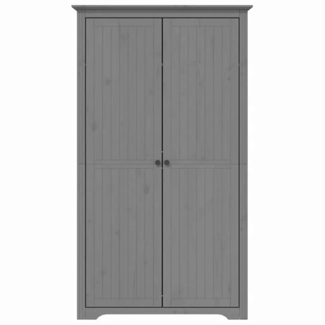 vidaXL Kleiderschrank Kleiderschrank BODO Grau 101x52x176,5 cm Massivholz K günstig online kaufen