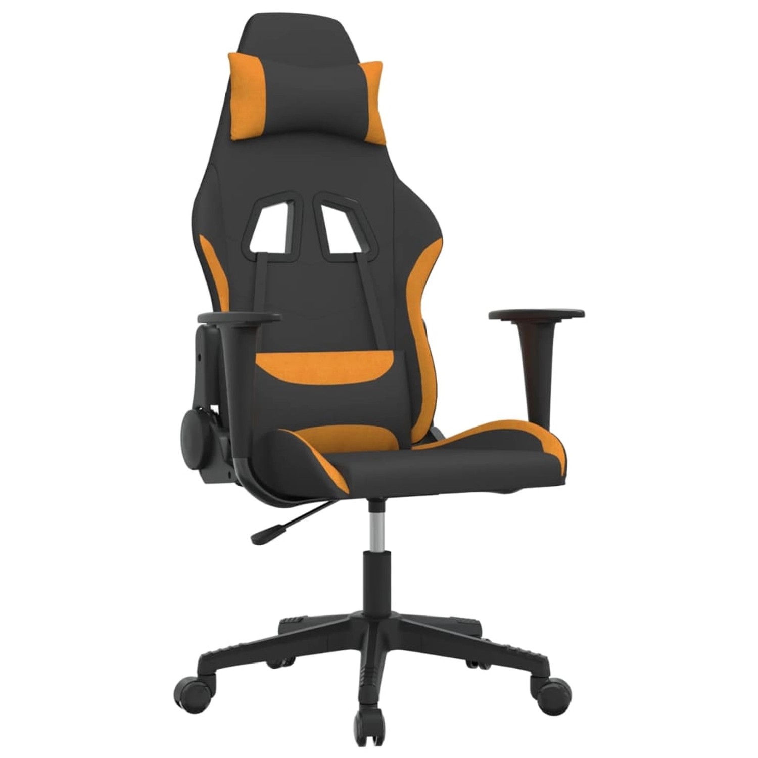 Vidaxl Gaming-stuhl Schwarz Und Orange Stoff günstig online kaufen