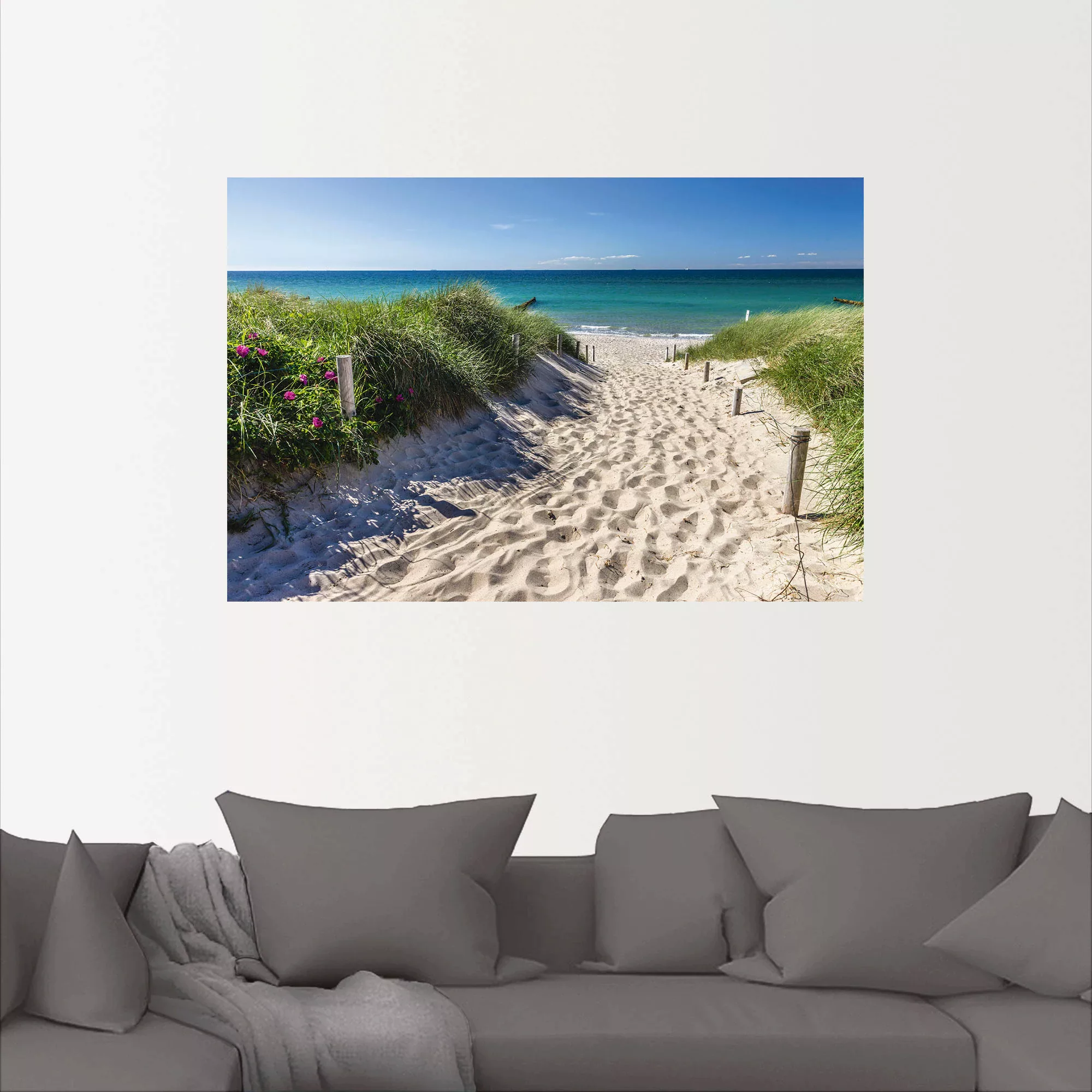 Artland Wandbild »Weg zum Strand an der Ostsee«, Strandbilder, (1 St.), als günstig online kaufen