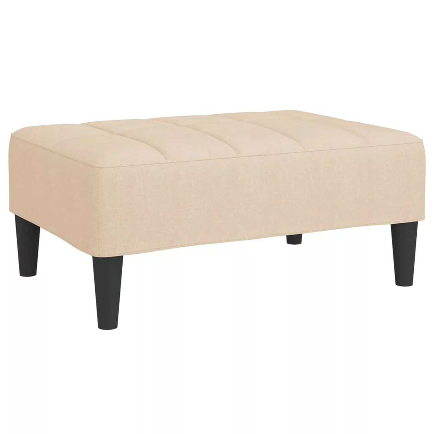 vidaXL Fußhocker Creme 78x56x32 cm Stoff günstig online kaufen