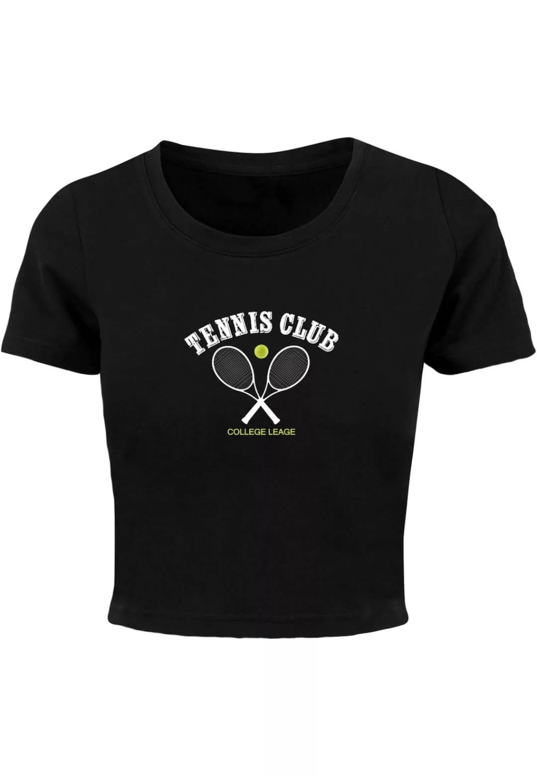 Merchcode T-Shirt "Merchcode Damen Ladies Tennis Club Cropped Tee" günstig online kaufen