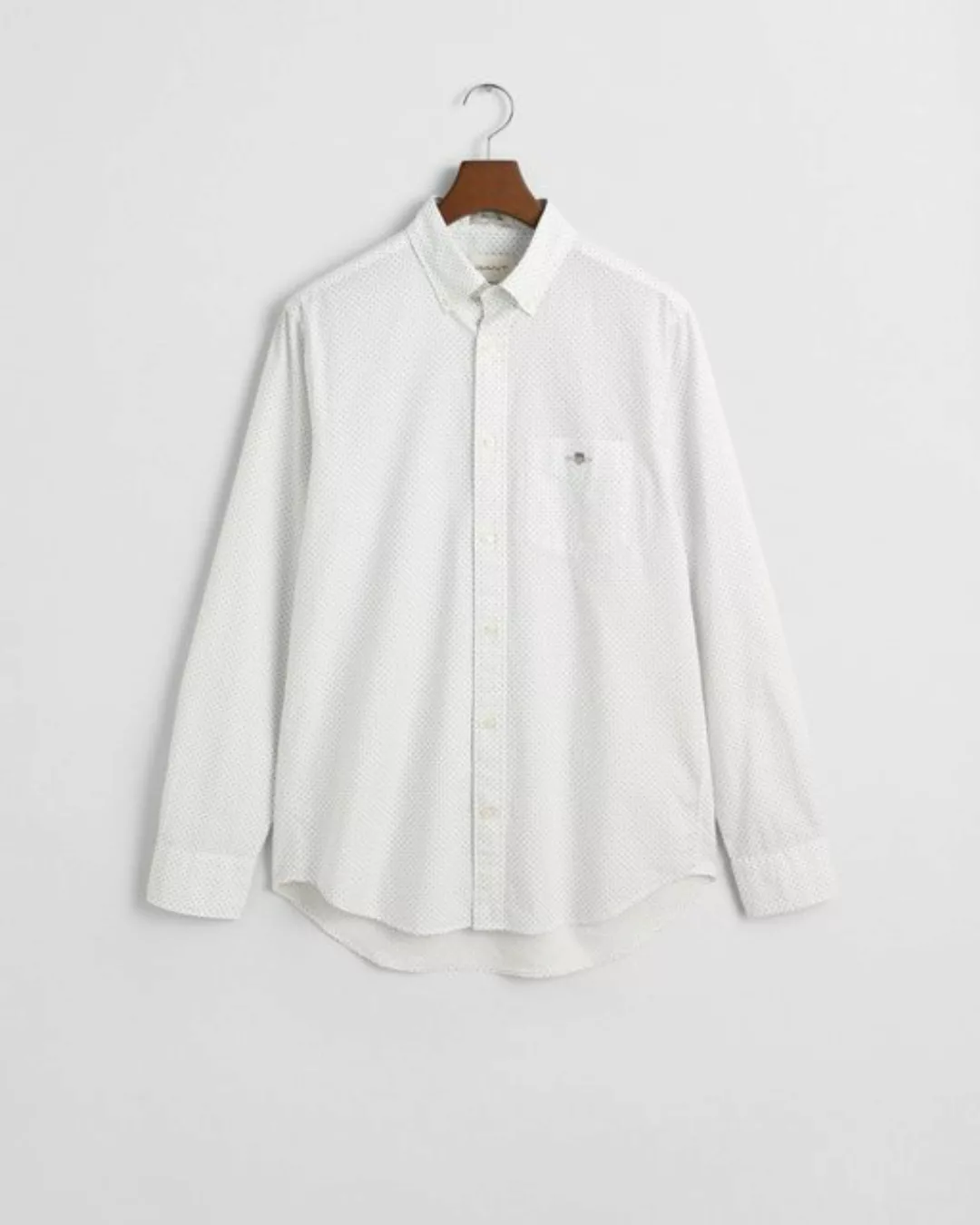 Gant Blusenshirt REG MICRO PRINT SHIRT, EGGSHELL günstig online kaufen