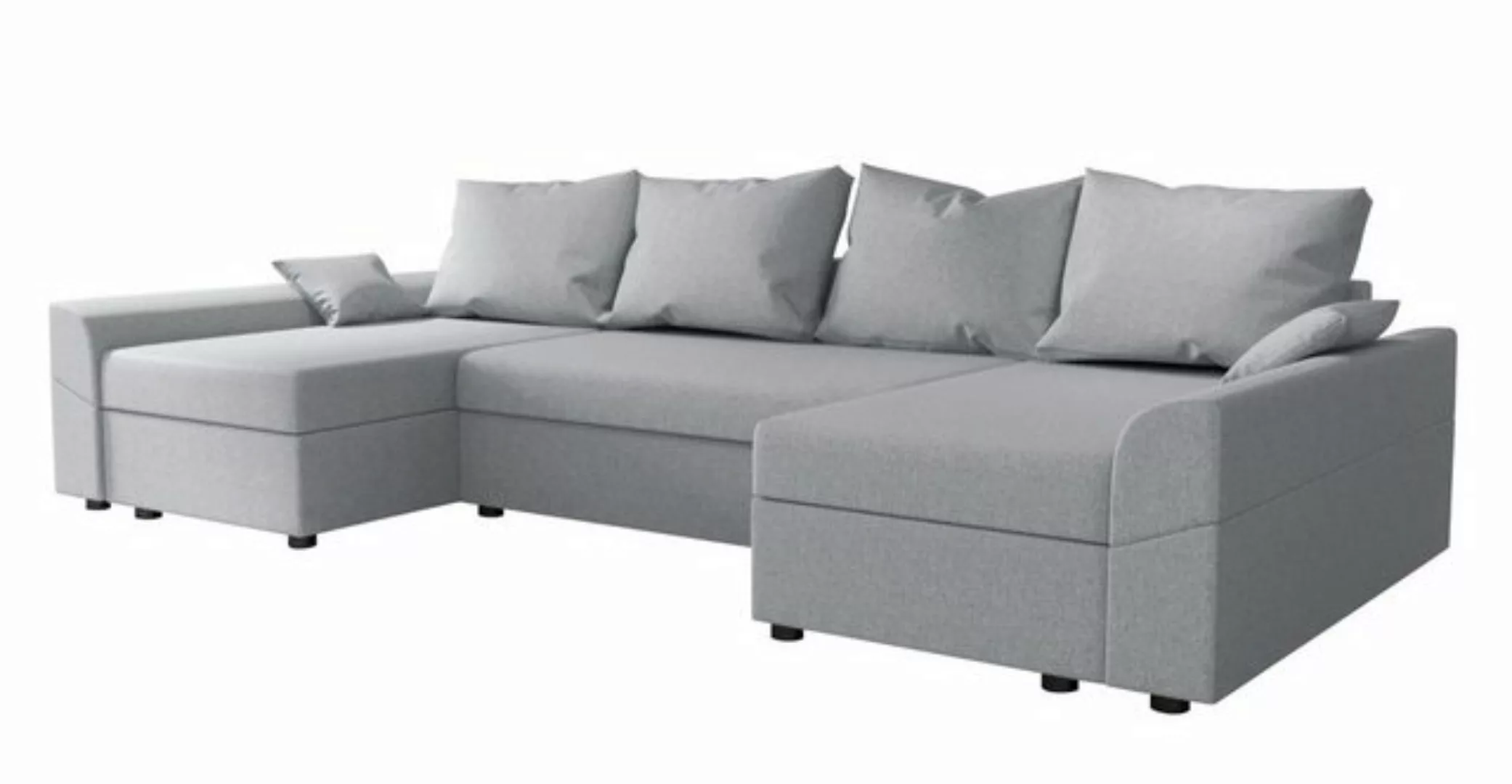 Stylefy Wohnlandschaft Carolina, U-Form, Eckcouch, Sofa, Sitzkomfort, mit B günstig online kaufen