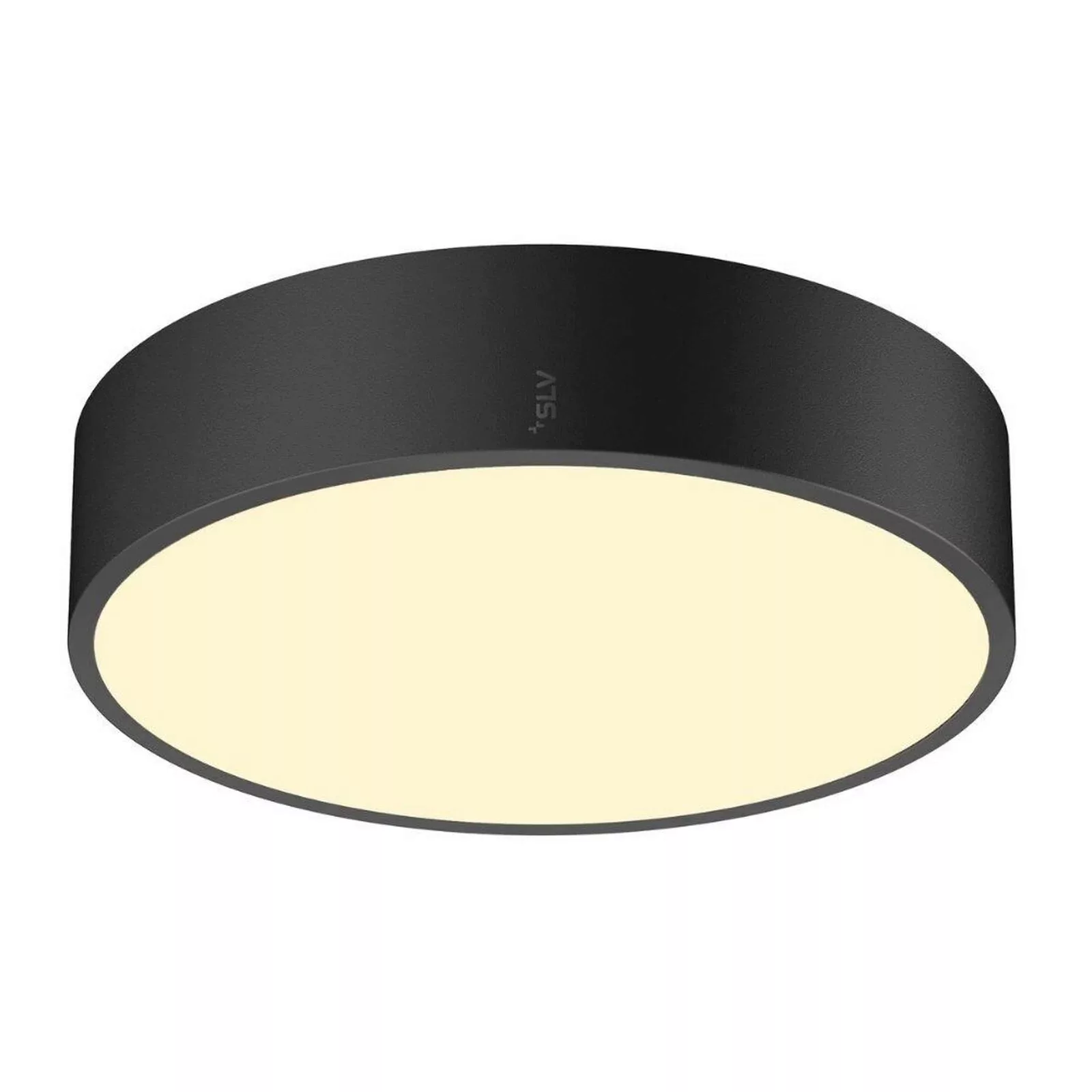 LED Deckenleuchte Medo in Schwarz 10W 1350lm IP50 280mm 110° günstig online kaufen