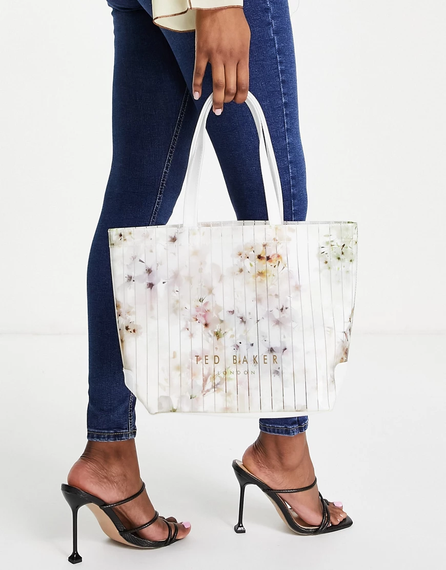 Ted Baker – Sazicon – Tasche mit buntem Blumenmuster-Mehrfarbig günstig online kaufen