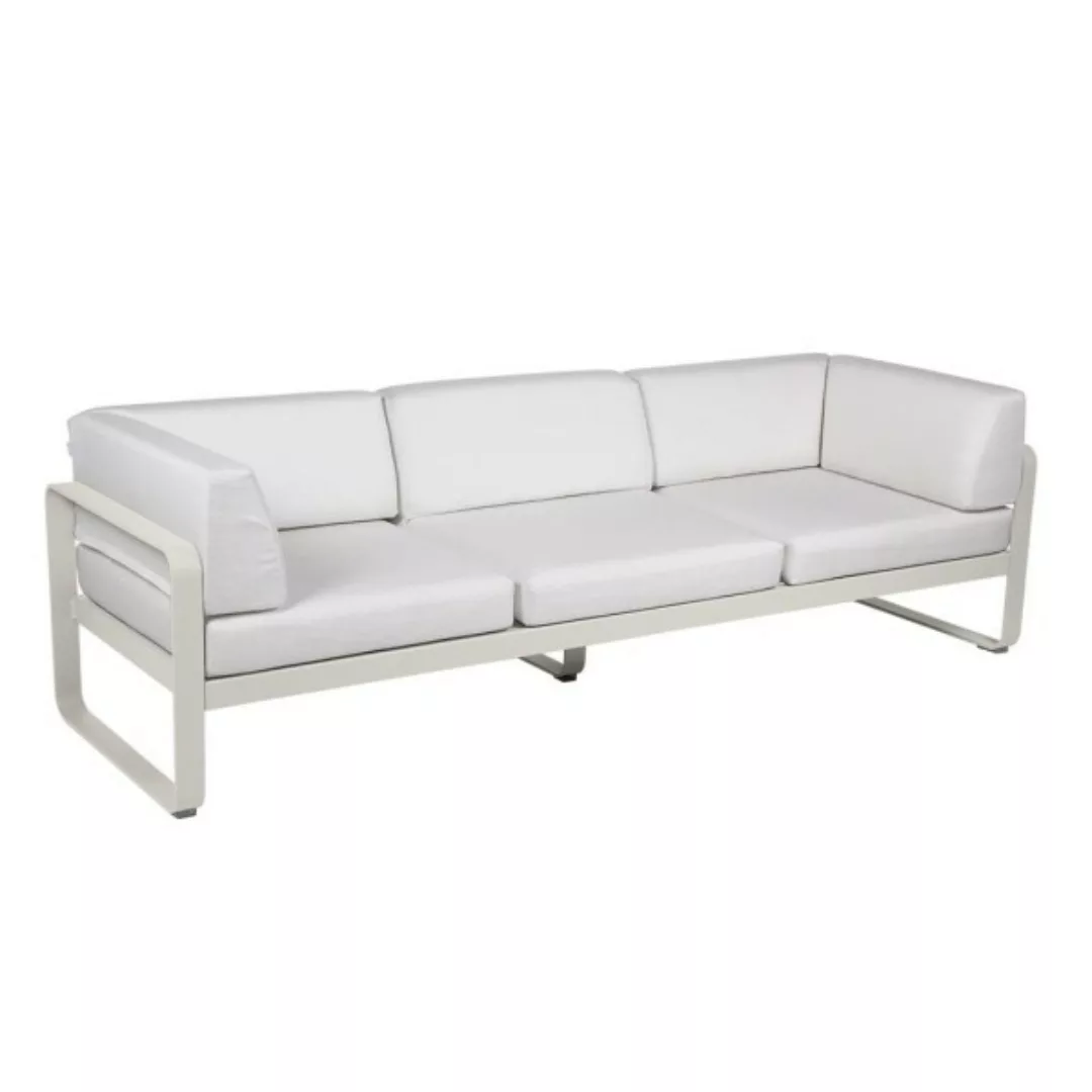 Bellevie 3-Sitzer Club Sofa Outdoor A5 Lehmgrau 81 Grauweiß günstig online kaufen