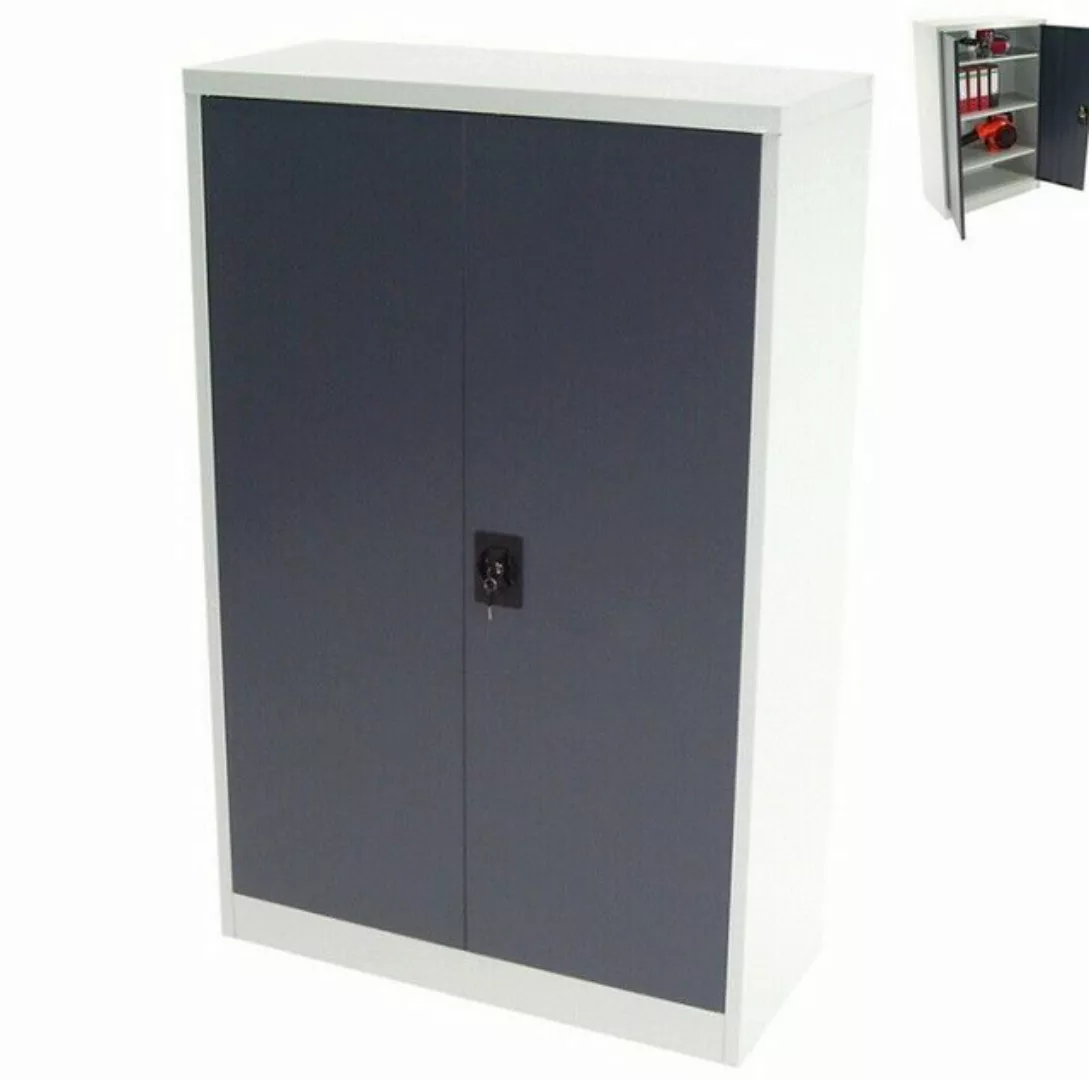 Apex Aktenschrank Aktenschrank Werkzeugschrank 140x90x40cm Metallschrank Sp günstig online kaufen