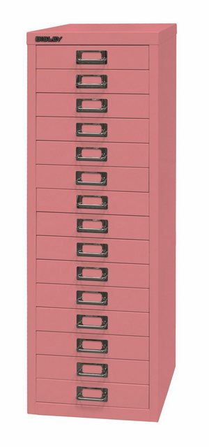 Bisley Aktenschrank MultiDrawer Schubladenschrank in Pink - Maße: H 86 x B günstig online kaufen