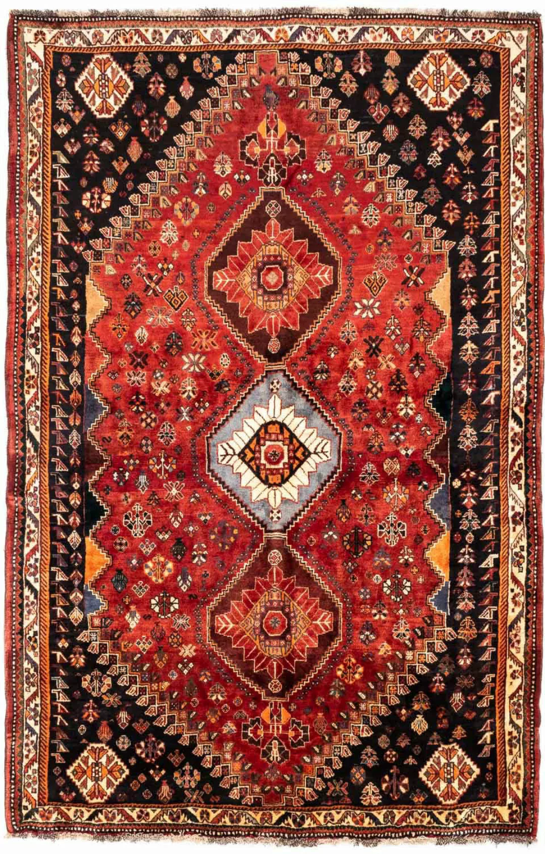 morgenland Wollteppich »Shiraz Medaillon 240 x 167 cm«, rechteckig günstig online kaufen