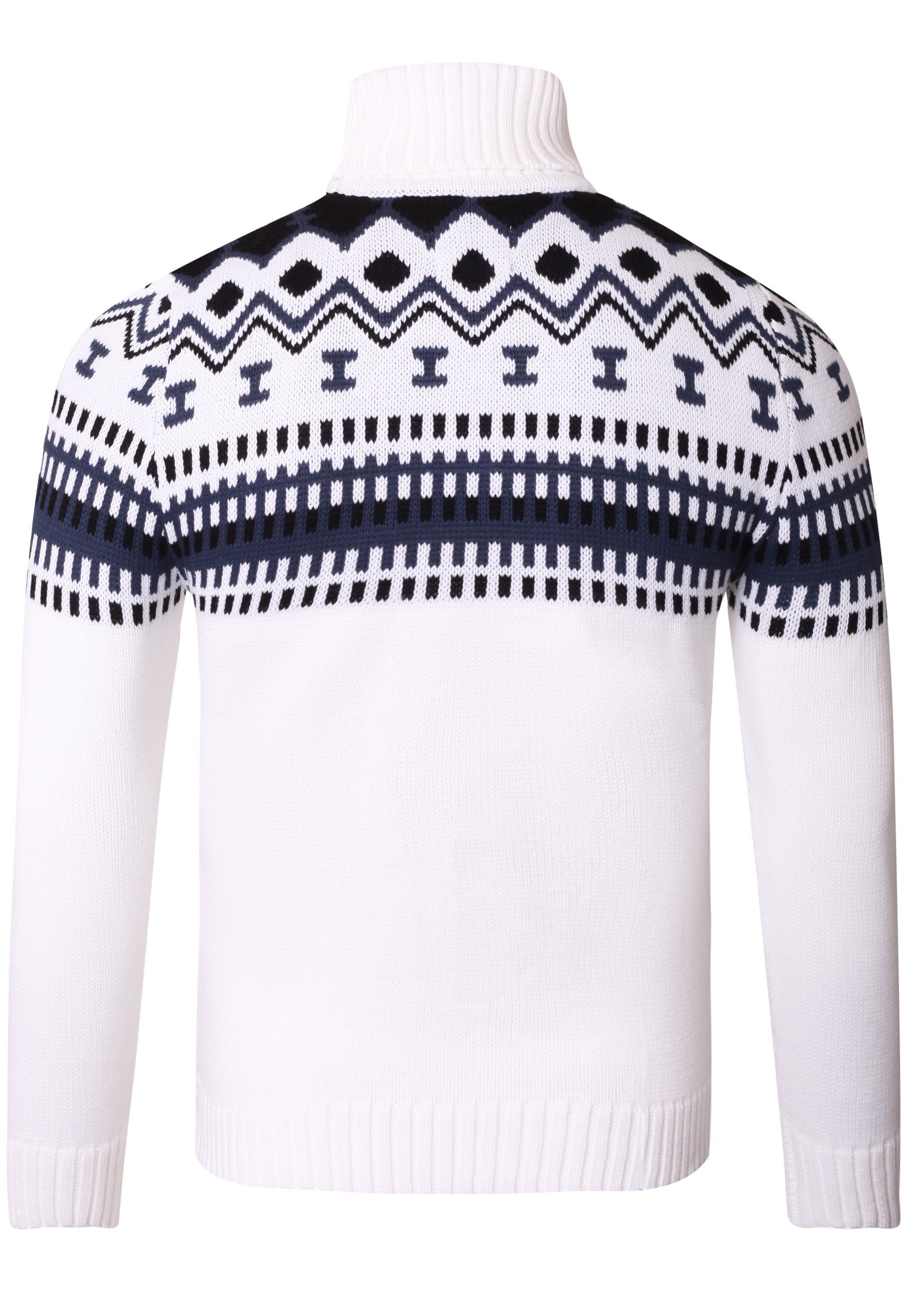 Reslad Strickpullover Reslad Rollkragenpullover Herren Grobstrick günstig online kaufen