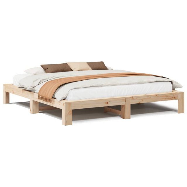 vidaXL Bett, Massivholzbett ohne Matratze 180x200 Kiefernholz günstig online kaufen