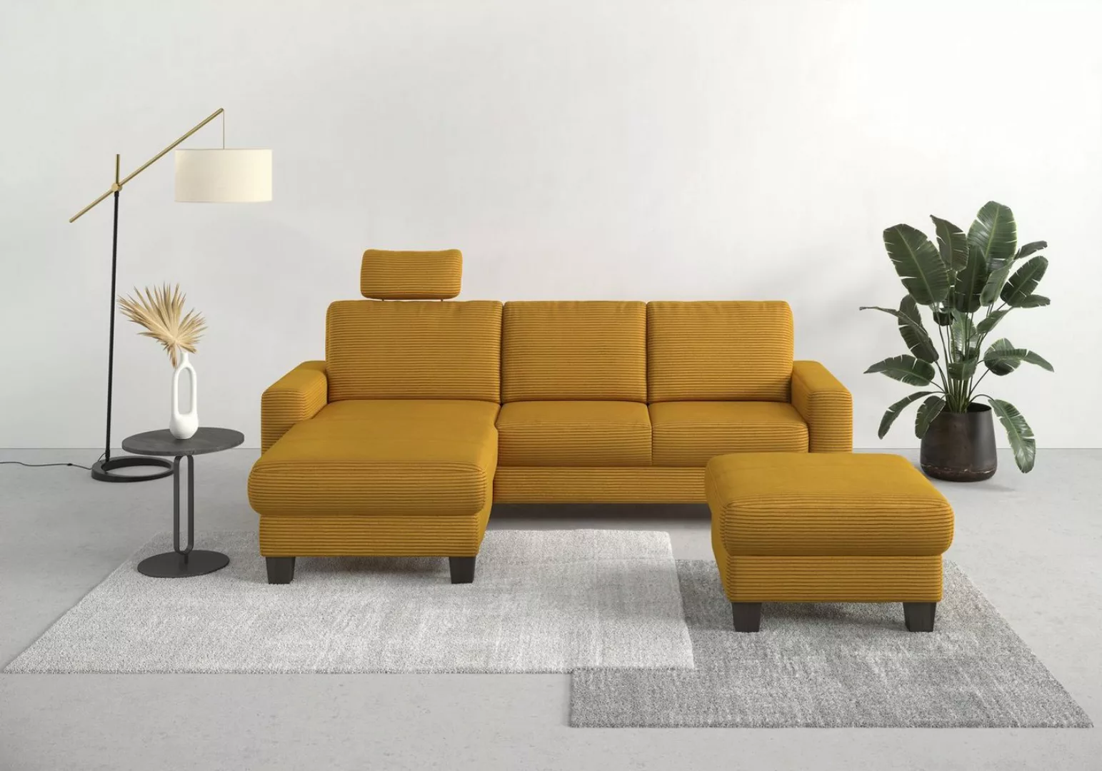 Home affaire Ecksofa Summer L-Form, mit Recamiere, mit oder ohne Bettfunkti günstig online kaufen