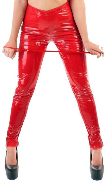 Me Seduce Leggings Damenhose in Lackoptik, einfarbig Clubwear Hose Party günstig online kaufen