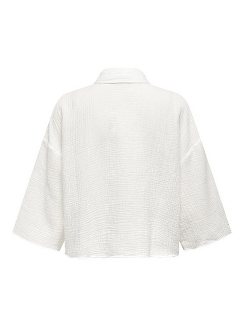 JACQUELINE de YONG Blusenshirt Legere Crepe Bluse Weite Ärmel 3/4 Hemdkrage günstig online kaufen