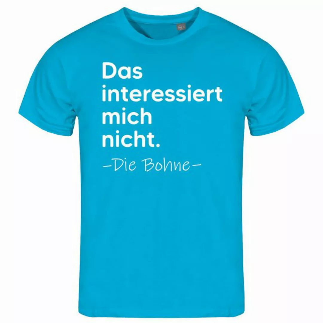 deinshirt Print-Shirt Herren T-Shirt Das interessiert mich nicht. DIE BOHNE günstig online kaufen