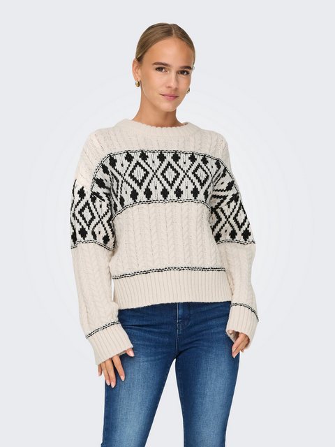 ONLY Strickpullover ONLMARENT L/S PULLOVER KNT NOOS mit Strickmuster günstig online kaufen