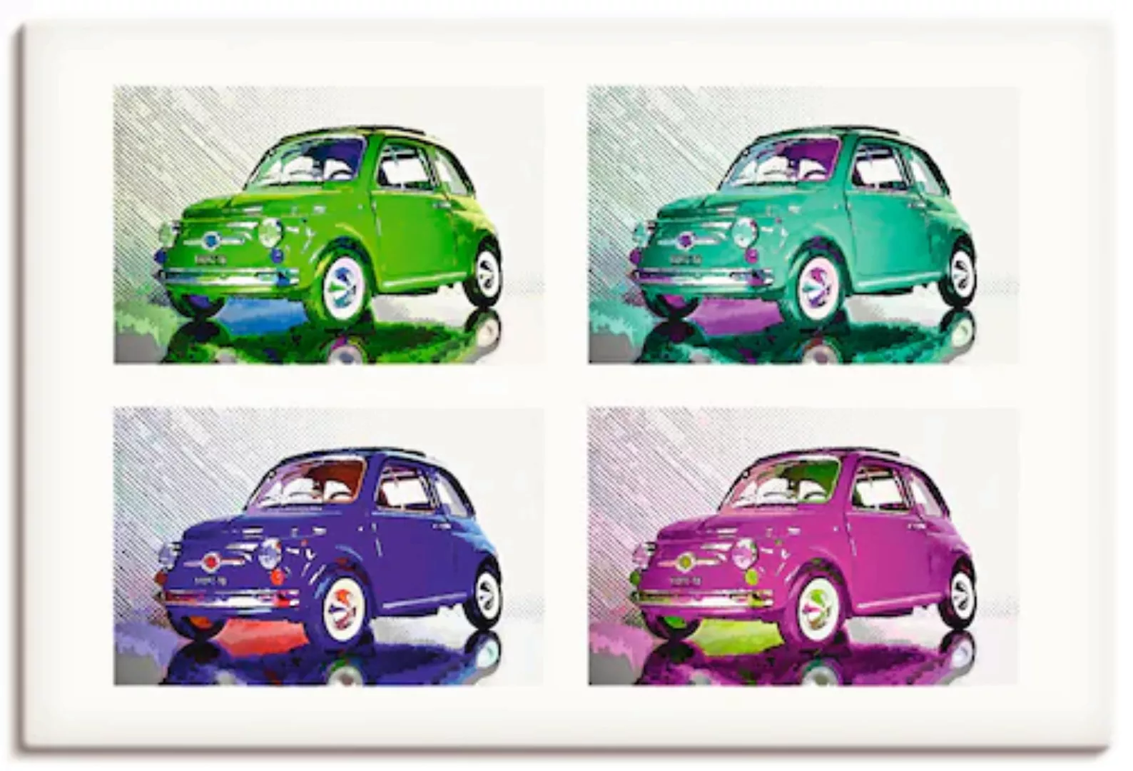 Artland Leinwandbild »POP ART Der kleine italienische Freund«, Auto, (1 St. günstig online kaufen