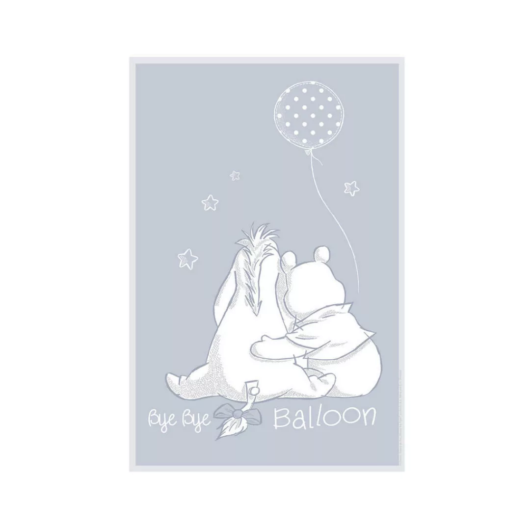 Komar Wandbild Winnie Pooh Bye Bye Balloon Disney B/L: ca. 30x40 cm günstig online kaufen