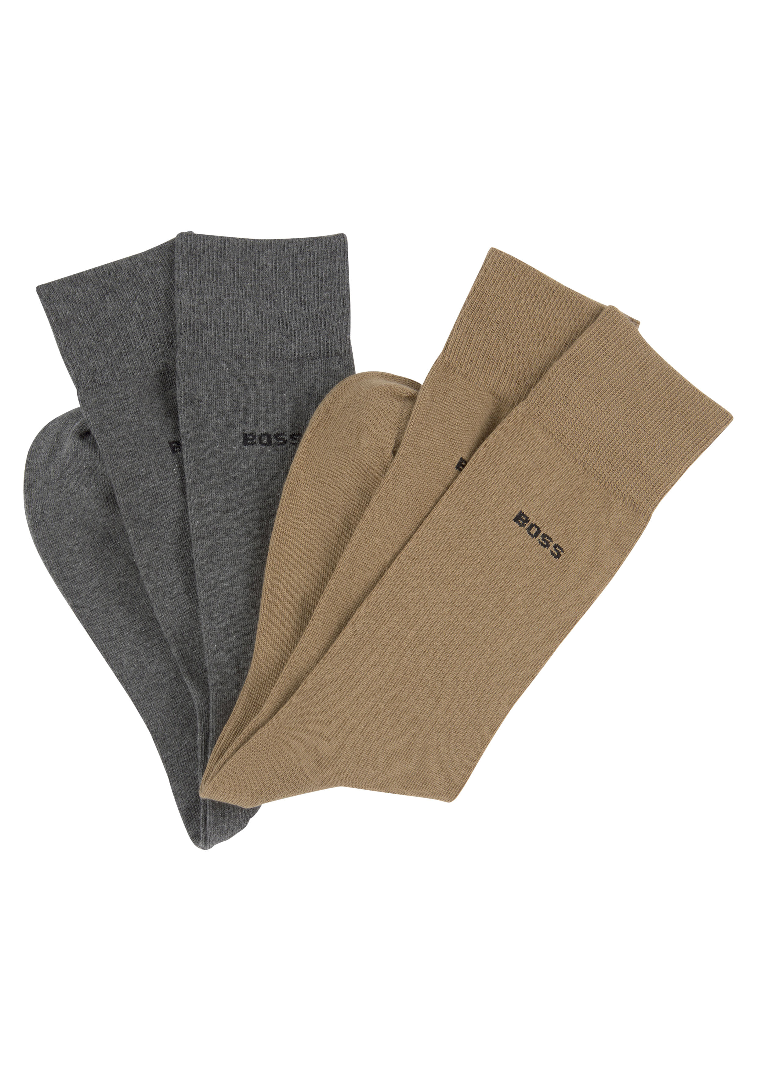 BOSS Businesssocken "2P RS Uni", (Packung, 2 Paar, 2er Pack), mit eingestri günstig online kaufen