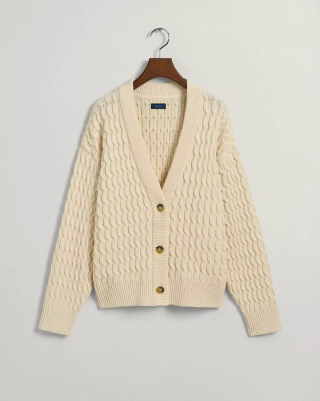 Gant Sweatshirt COTTON TEXTURE V-NECK CARDIGAN günstig online kaufen