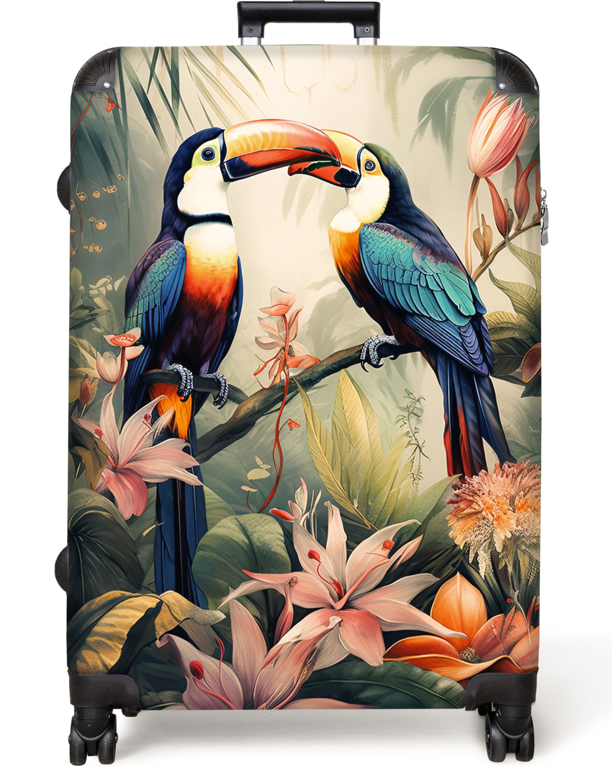 NoBoringSuitcases.com© Hartschalen-Trolley Tukan - Vögel - günstig online kaufen