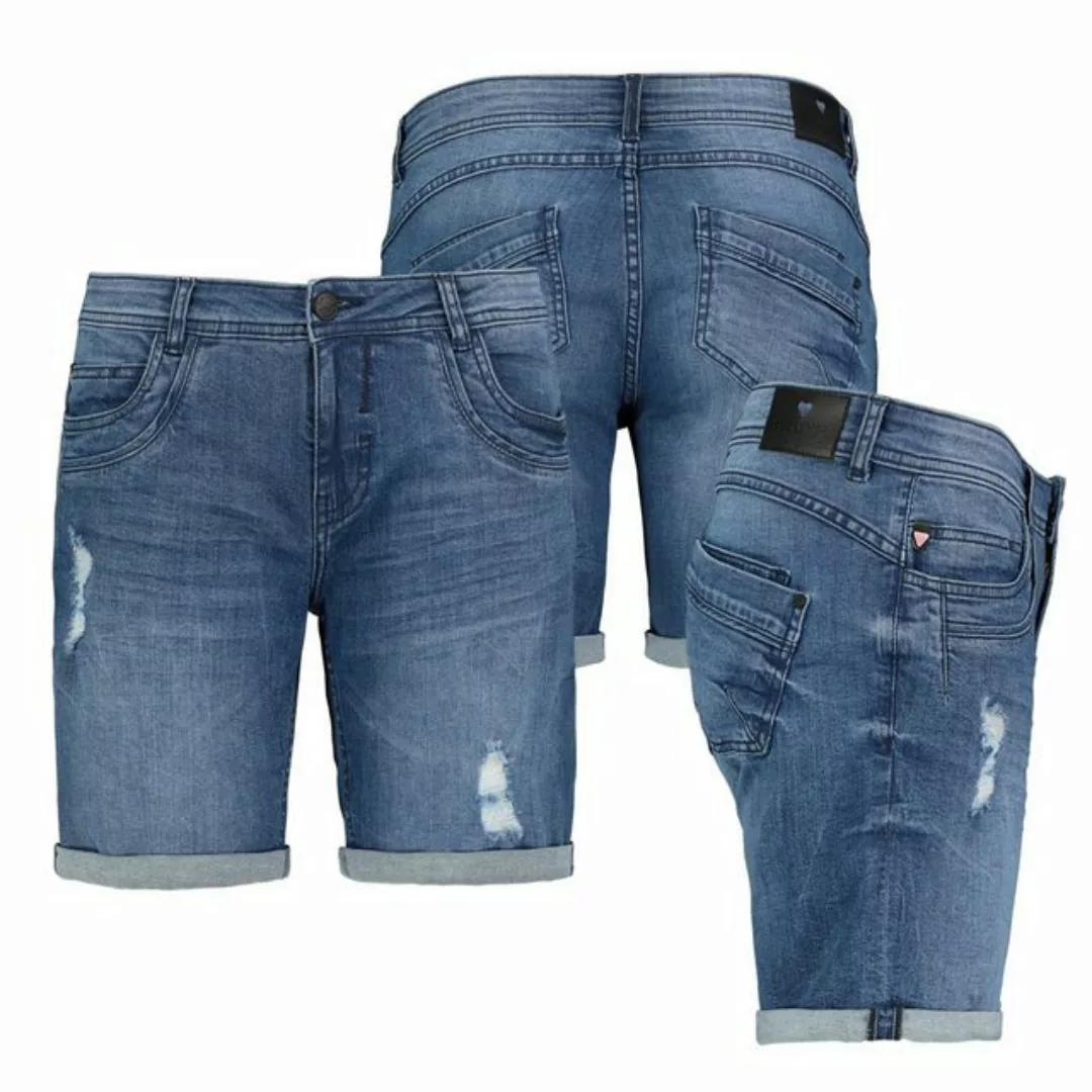 SUBLEVEL Bermudas Damen Jeans Shorts Bermuda Kurze Hose Shorts Short Denim günstig online kaufen