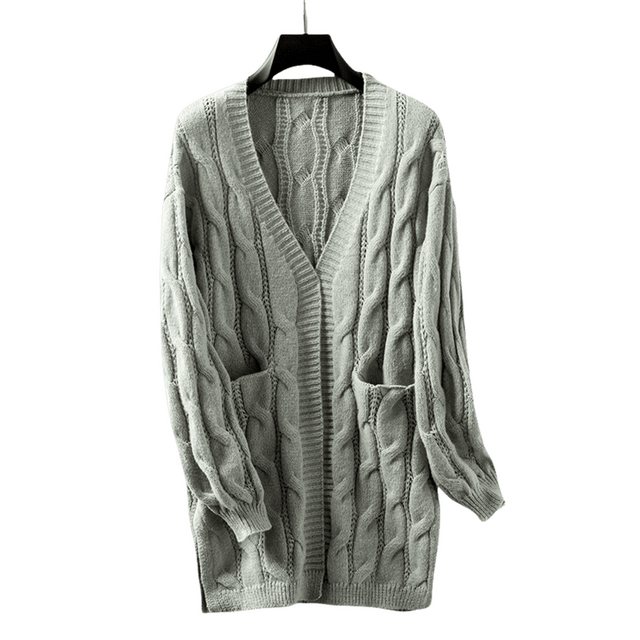 AUKUU Cardigan S-Größe Einfacher, vielseitiger Strickjackenmantel, Damen He günstig online kaufen