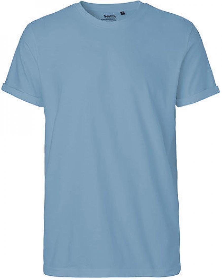 Neutral Rundhalsshirt Herren Roll Up Sleeve günstig online kaufen