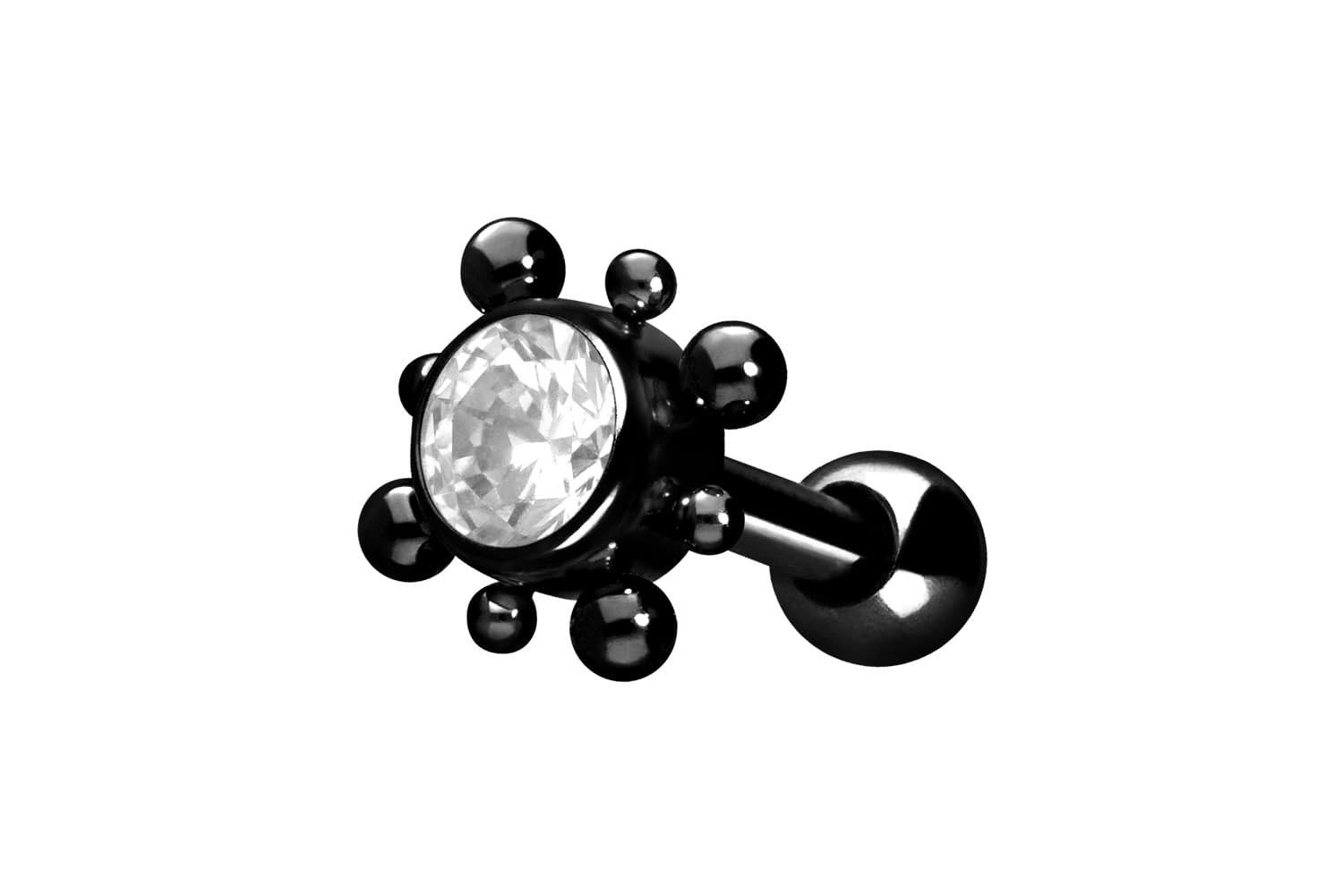 PIERCINGLINE Piercing-Set Chirurgenstahl Ohrpiercing KRISTALL + günstig online kaufen