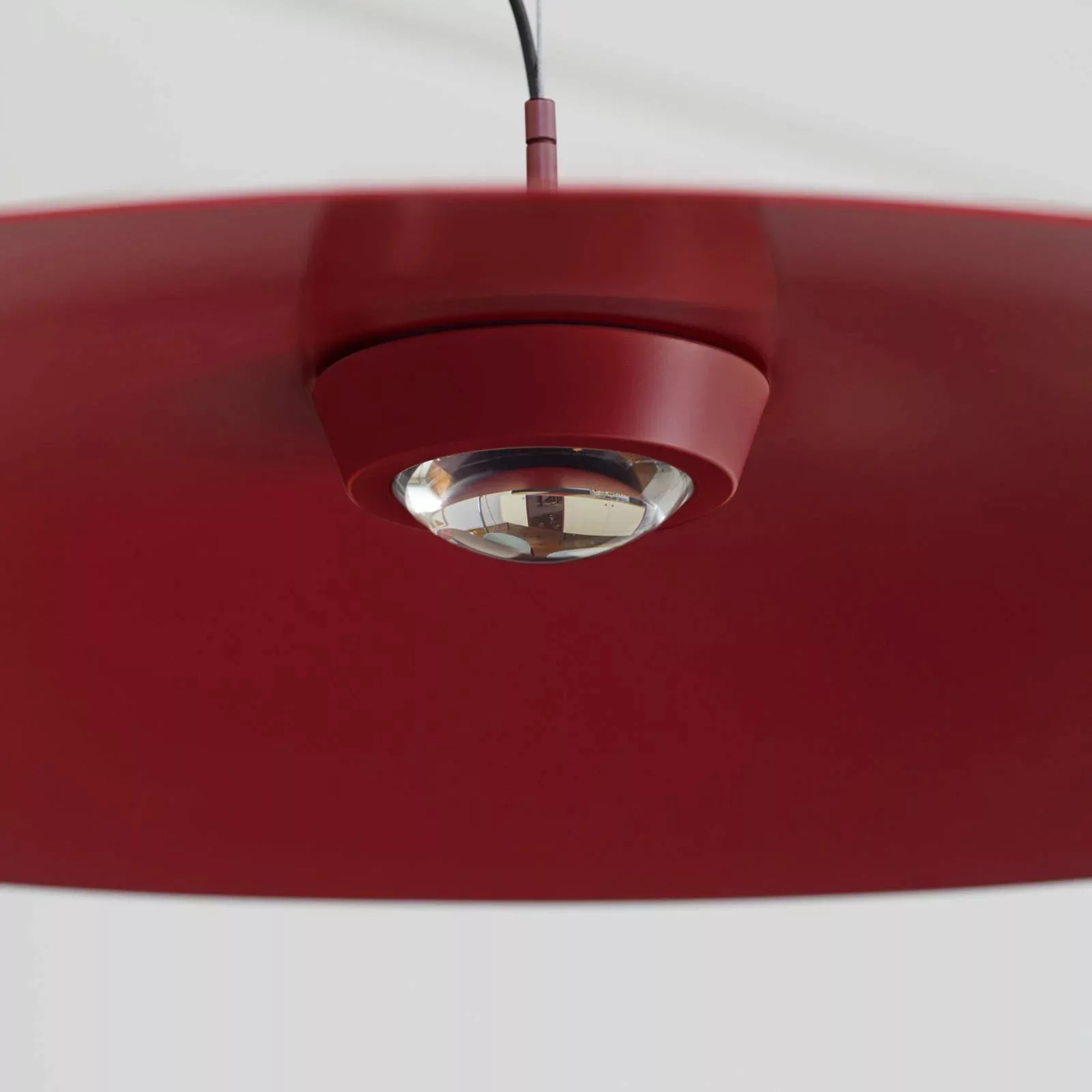 Luceplan Koinè LED-Hängeleuchte 927 Ø37cm rot günstig online kaufen