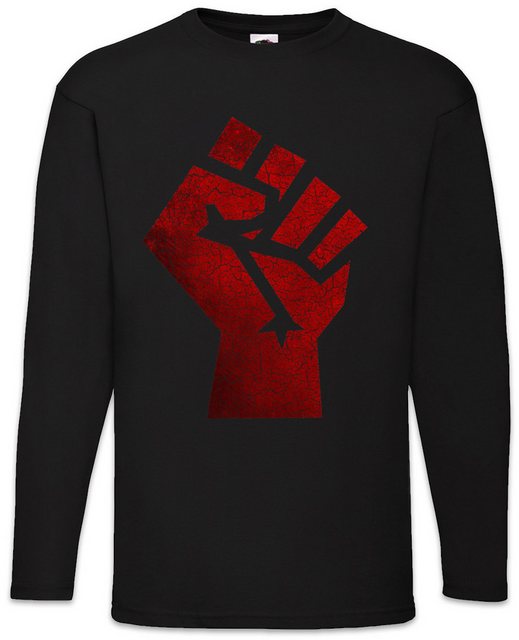 Urban Backwoods Langarmshirt Raised Fist Langarm T-Shirt Red Clenched Faust günstig online kaufen