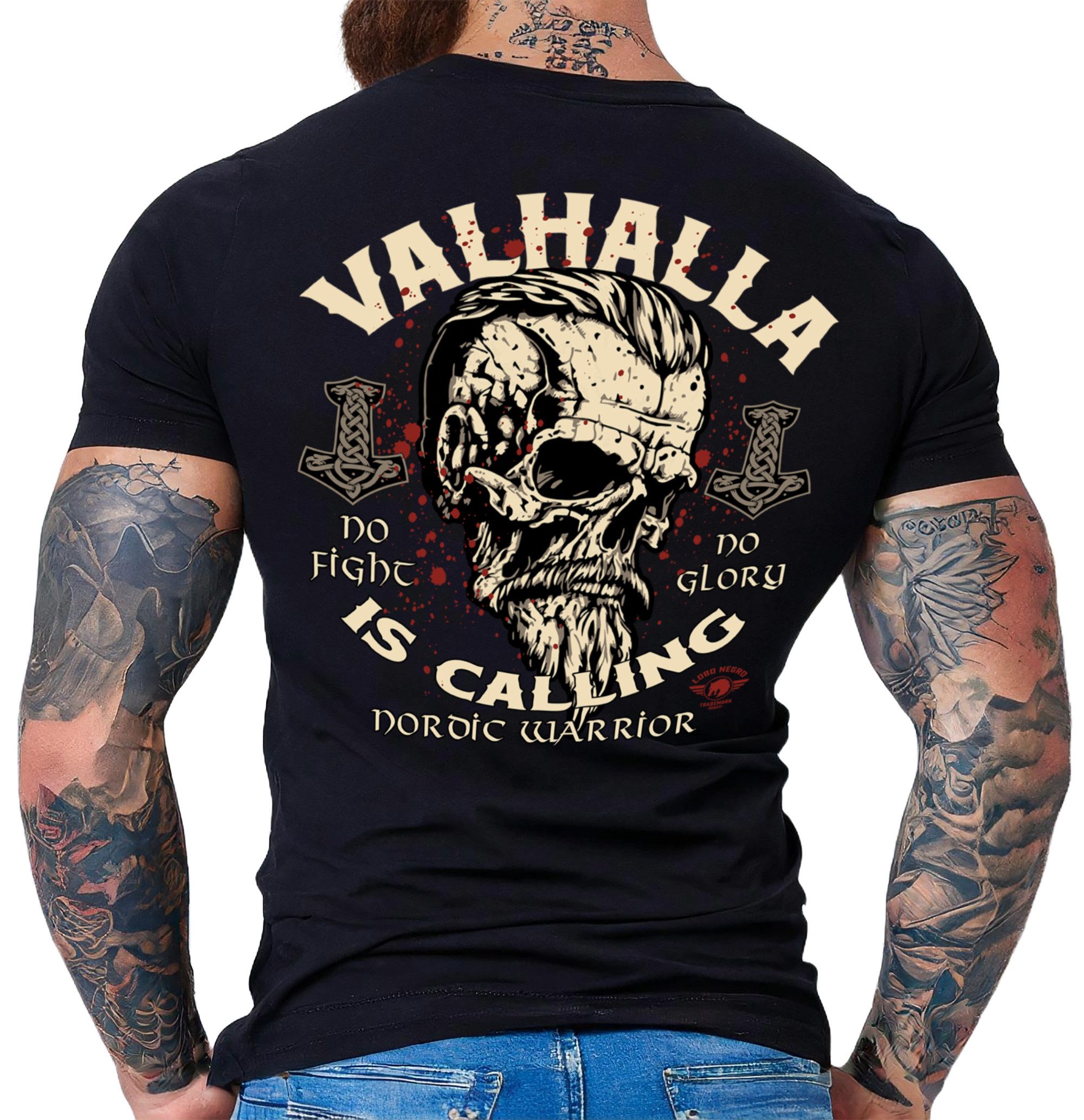 LOBO NEGRO® T-Shirt für Wikinger Nordmann günstig online kaufen