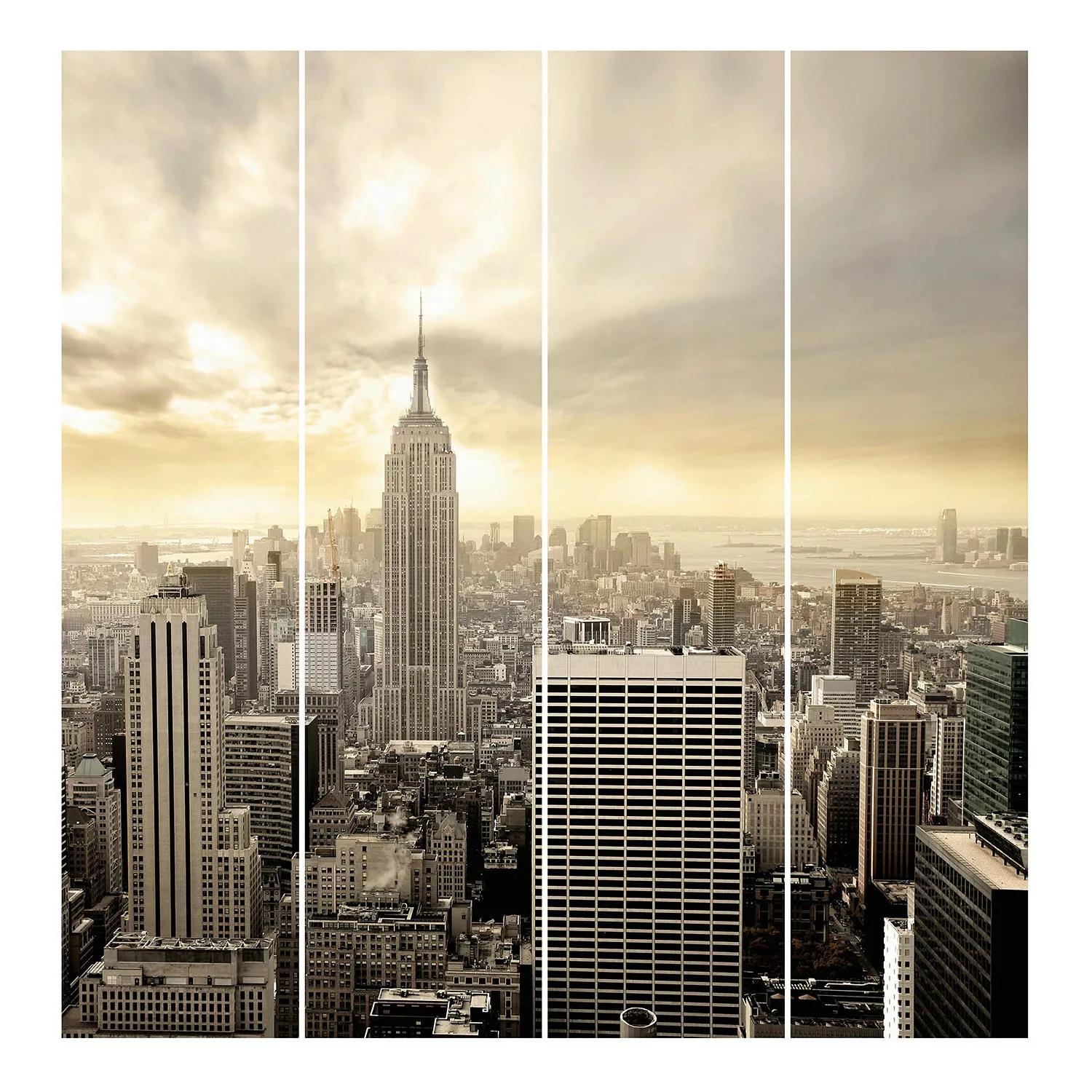 Schiebegardinen Set Architektur & Skyline No.24 Manhattan Dawn günstig online kaufen