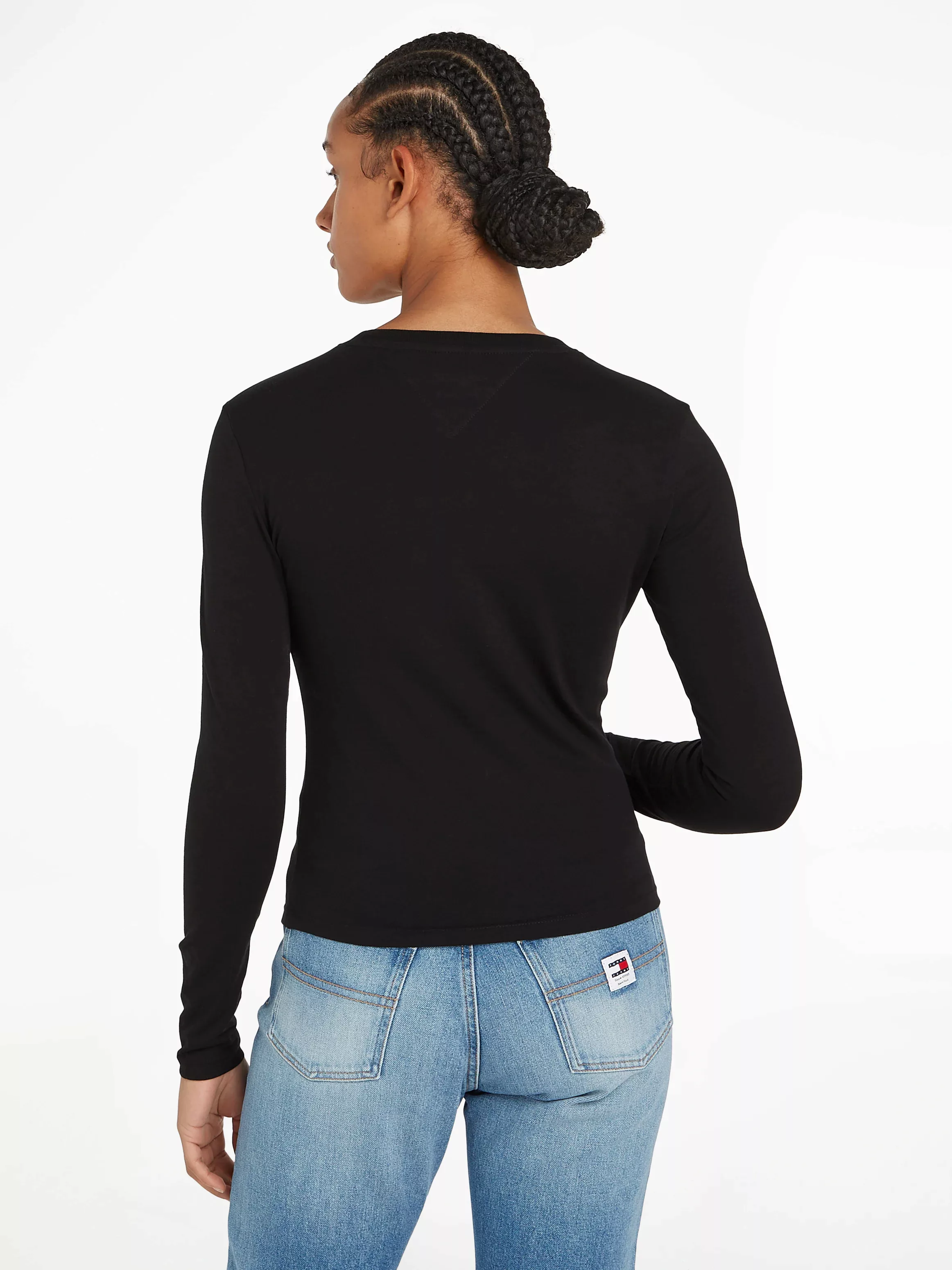 Tommy Jeans Langarmshirt TJW SLIM ESSENTIAL LOGO 2 LS mit Tommy Jeans Logo günstig online kaufen