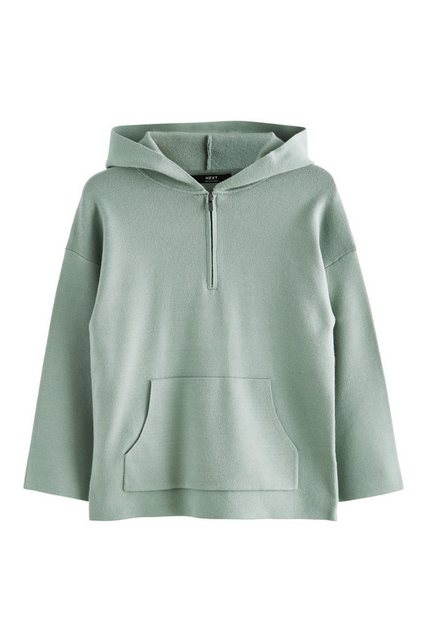 Next Kapuzenpullover Strick-Hoodie mit RV-Kragen (1-tlg) günstig online kaufen