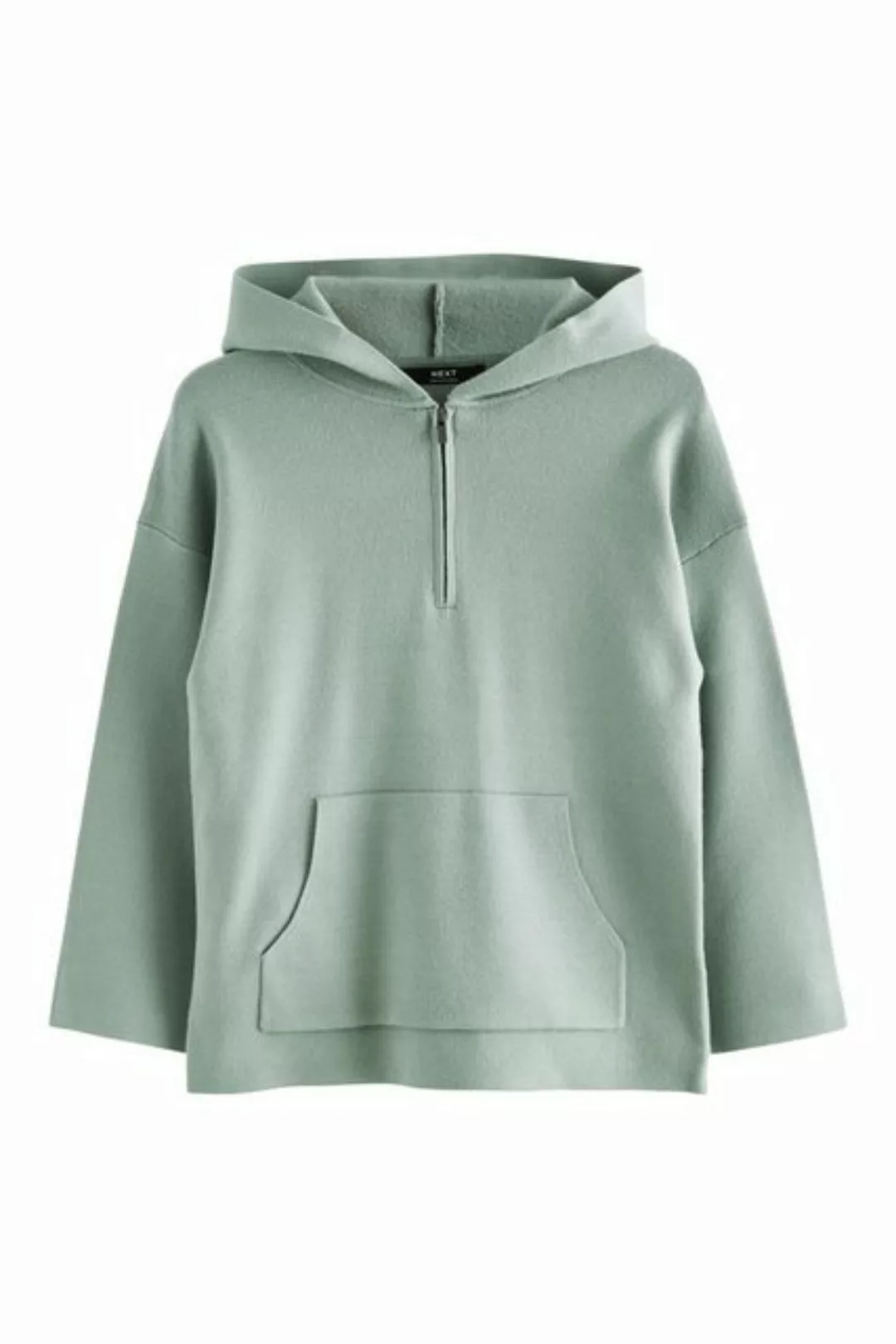 Next Kapuzenpullover Strick-Hoodie mit RV-Kragen (1-tlg) günstig online kaufen