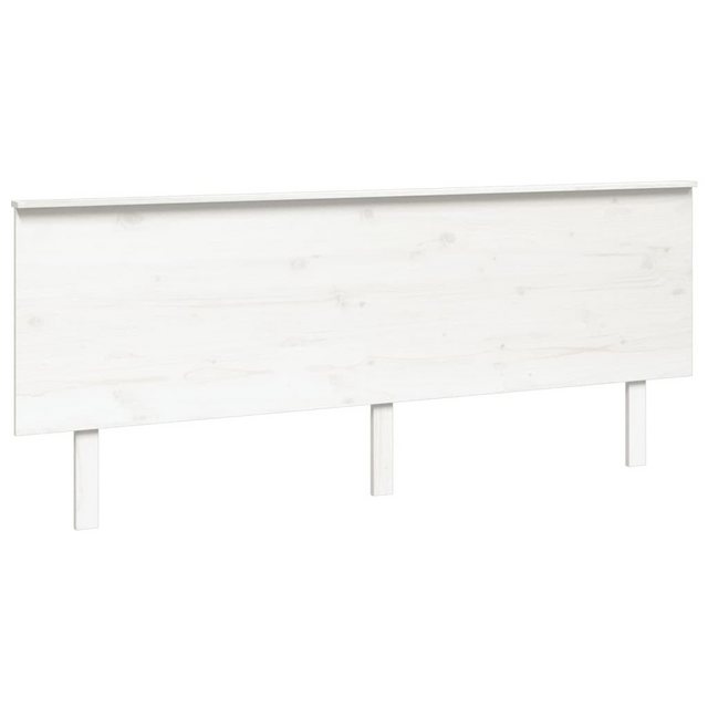 vidaXL Bett, Kopfteil Weiß 204x6x82,5 cm Massivholz Kiefer günstig online kaufen