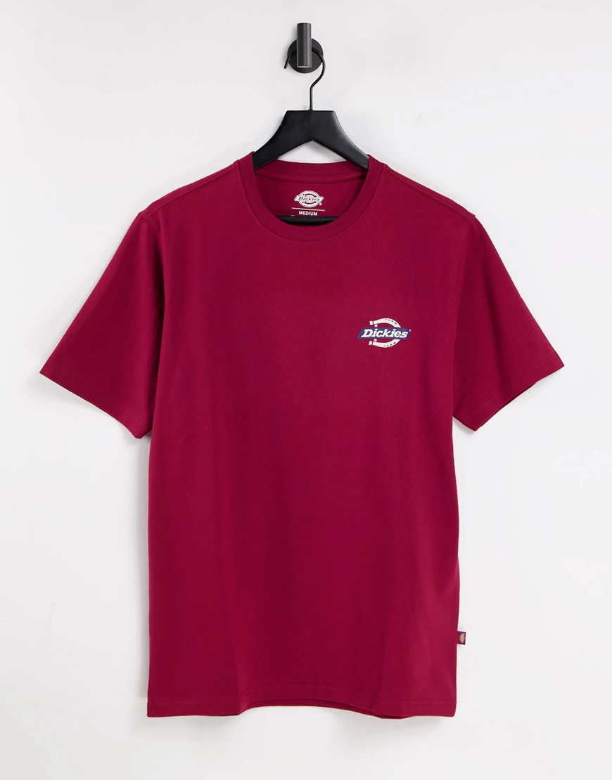 Dickies – Ruston – T-Shirt mit Rückenprint in Rot günstig online kaufen