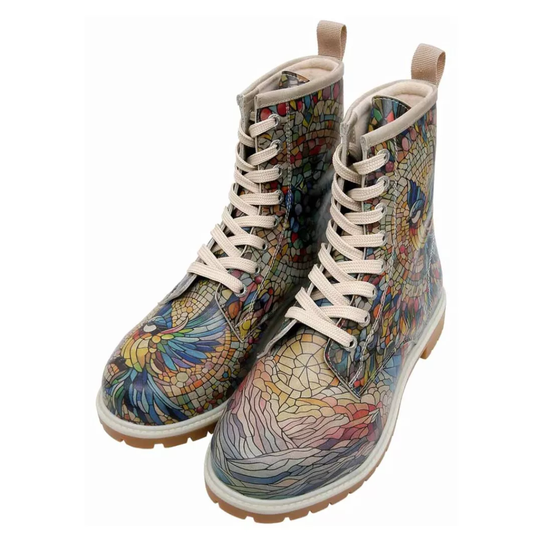 DOGO Schnürboots "Damen Boots Mosaical Vegan Damen Boots / female", Vegan günstig online kaufen