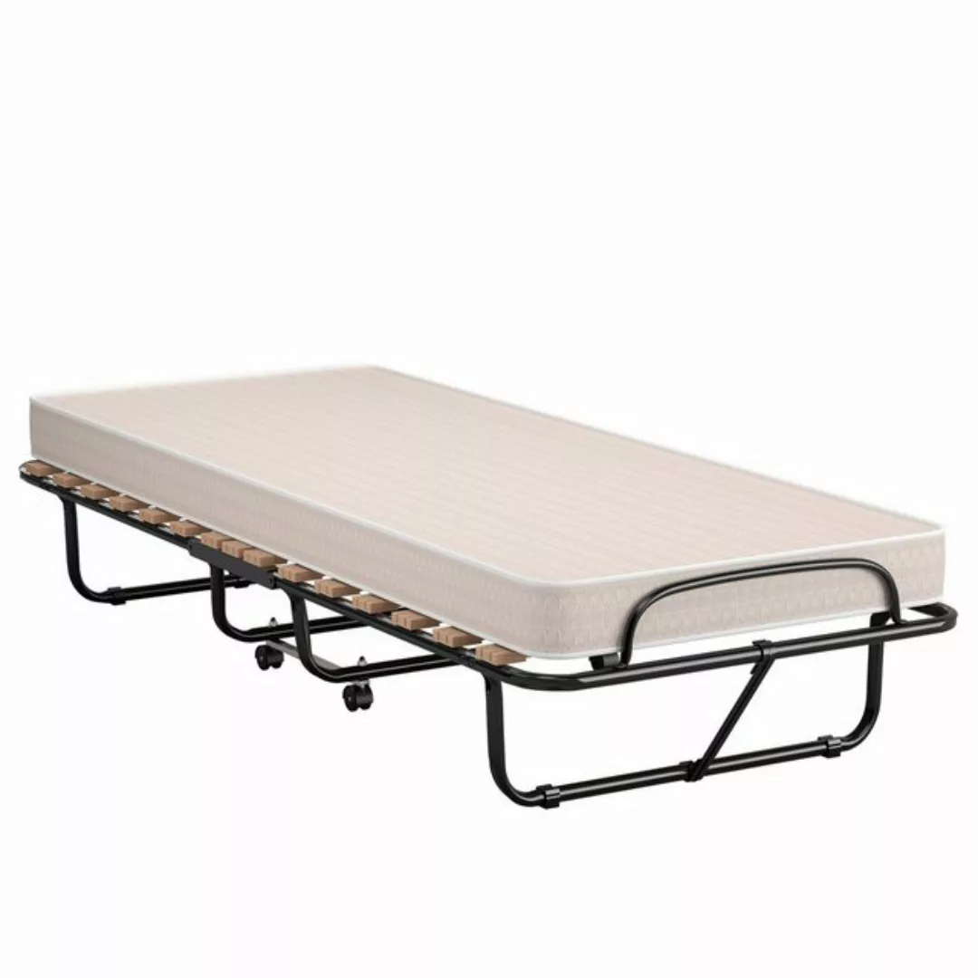 COSTWAY Gästebett klappbar, 80x190cm mit Matratze, 120kg, rollbar günstig online kaufen