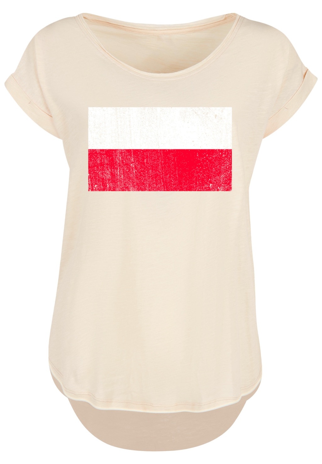 F4NT4STIC T-Shirt "Poland Polen Flagge distressed", Print günstig online kaufen