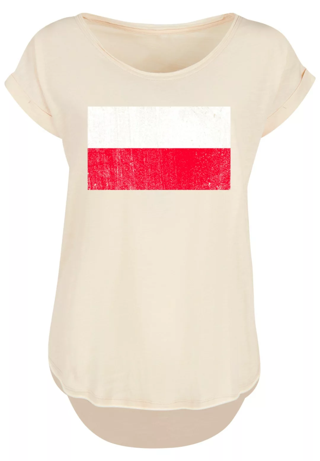 F4NT4STIC T-Shirt "Poland Polen Flagge distressed", Print günstig online kaufen